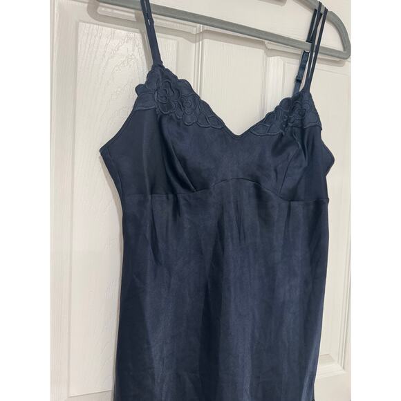 Marks & Spencer Navy Chemise Nightie Nightgown Teddy Dress Lingerie UK 14 US 10 - Picture 3 of 4